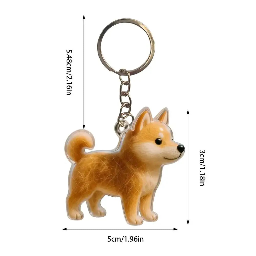 Pet Hair Keepsake Keychain – Dog Memorial Charm Container Keepsake Keychain Charm Axl A