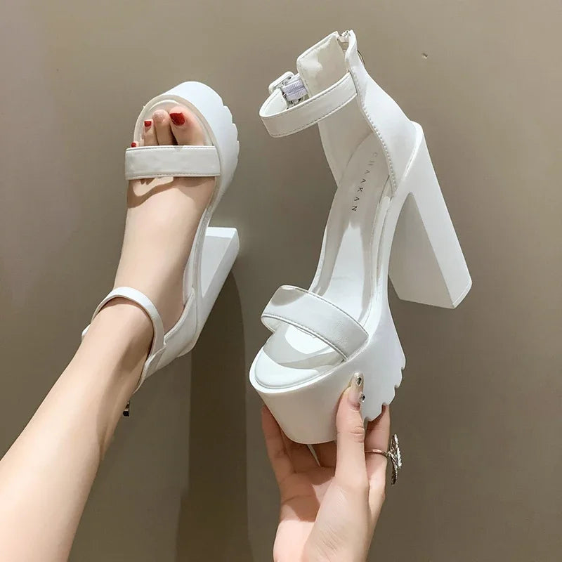 Women's Peep Toe Platform High Heel Sandals | Party & Wedding Platform Heel Sandals Axl