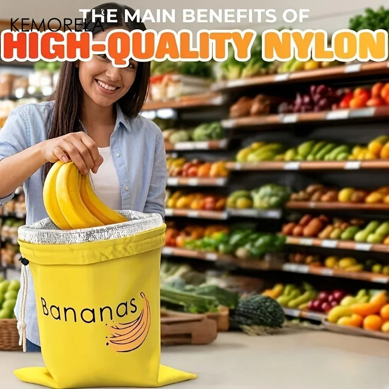 2-Pack Banana & Vegetable Freshness Storage Bags | KEMORELA Food Storage Bags Axl