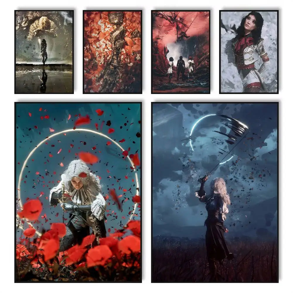 Clair Obscur Expedition 33 HD Self-Adhesive Waterproof Poster Wall Art Poster Axl