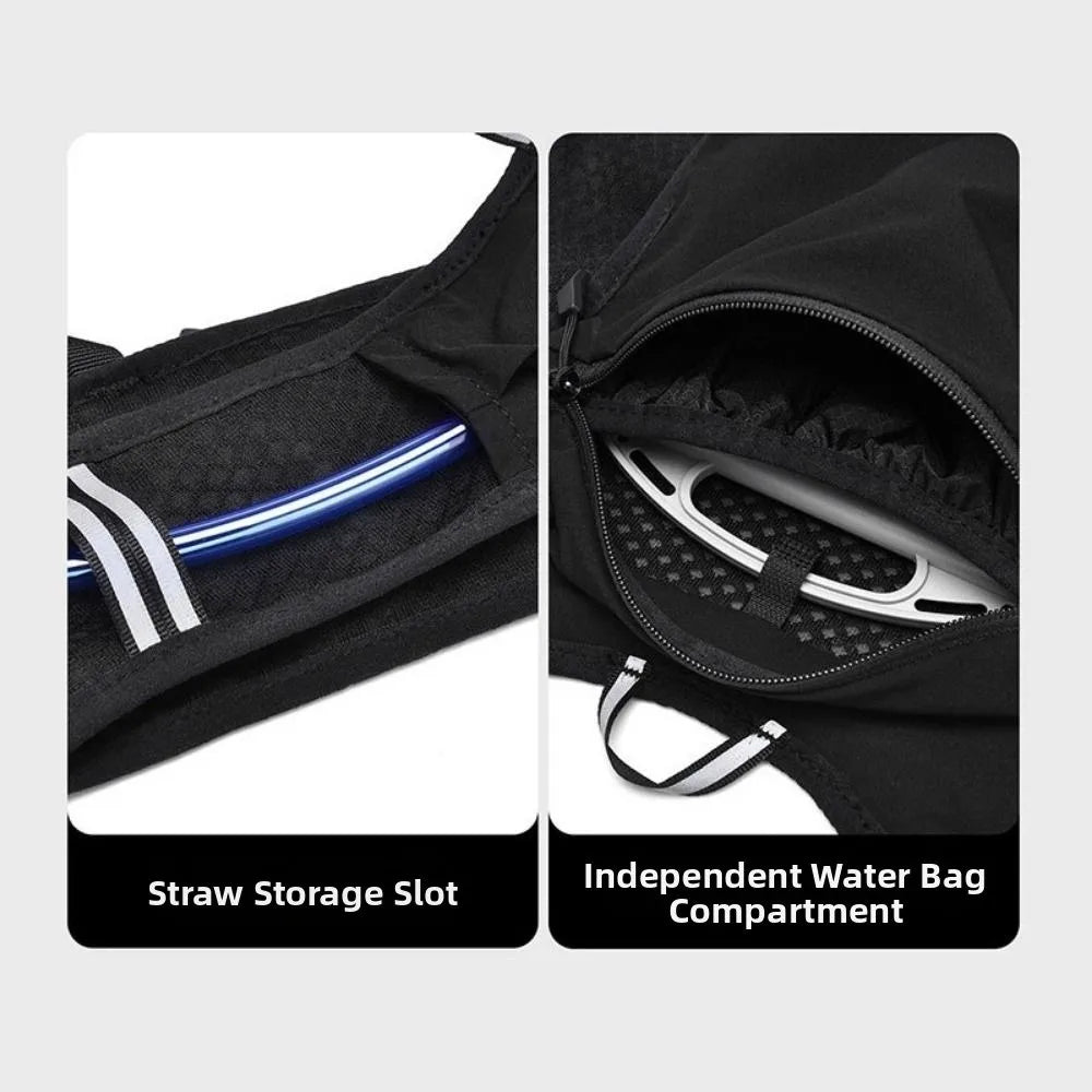 Reflective Running Hydration Vest – Ultra-Light Multi-Pocket Running Hydration Vest Axl