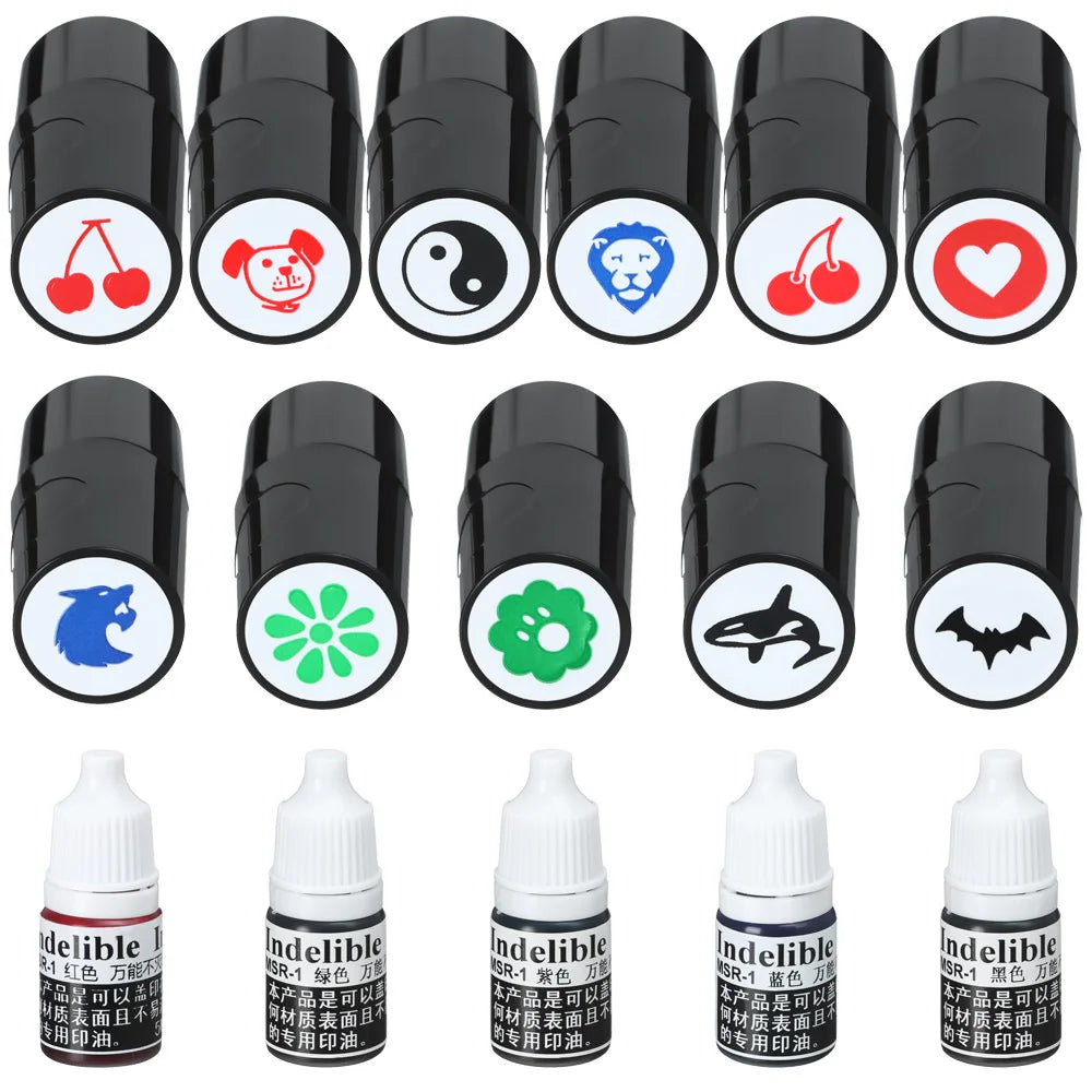 Golf Ball Stamp Marker – Quick-Dry Multicolor Stamper Gift Golf Ball Stamper Axl