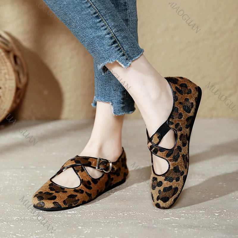 Women's Ballet Flats – Soft PU Leather Slip-On Dress Shoes Women's Ballet Flats Axl