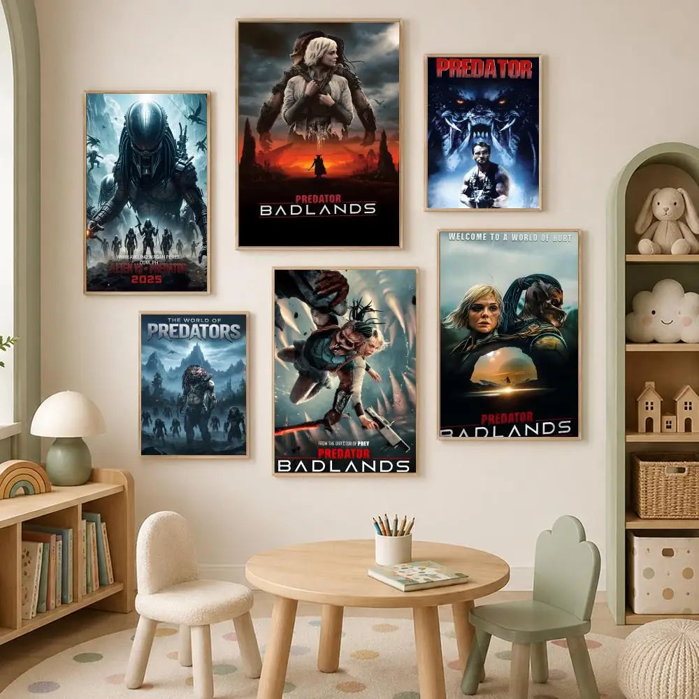 Predator Movie HD PVC Self-Stick Wall Poster – Waterproof Art Wall Art Poster Axl