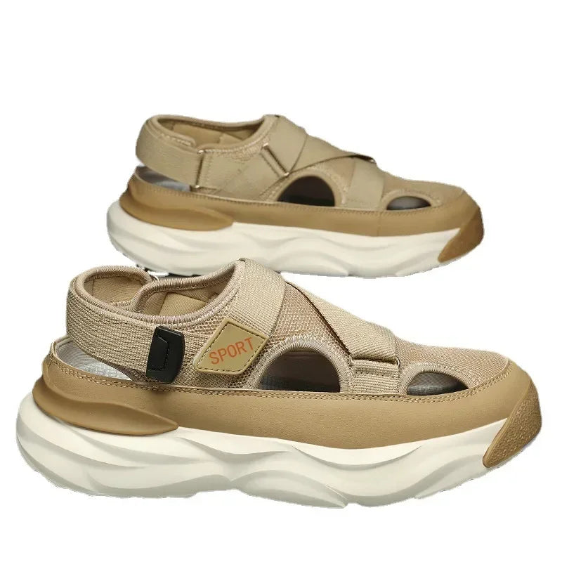 Men's Breathable Hollow-Out Slip-On Sandals | Thick Anti-Slip Sole Men's Sandals Axl