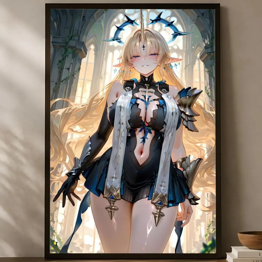 Wuthering Waves HD PVC Wall Poster – Self-Stick & Waterproof Wall Art Poster Axl White20 15X20cmNoframe