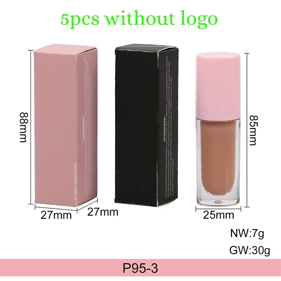 Nude Lip Gloss Big Brush Private Label Wholesale – 147+ Shades Lip Gloss Axl 5pcs without logo