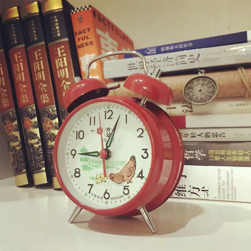 Vintage Mechanical Alarm Clock – Chicken Pecking Rice Desk Clock Mechanical Alarm Clock Axl