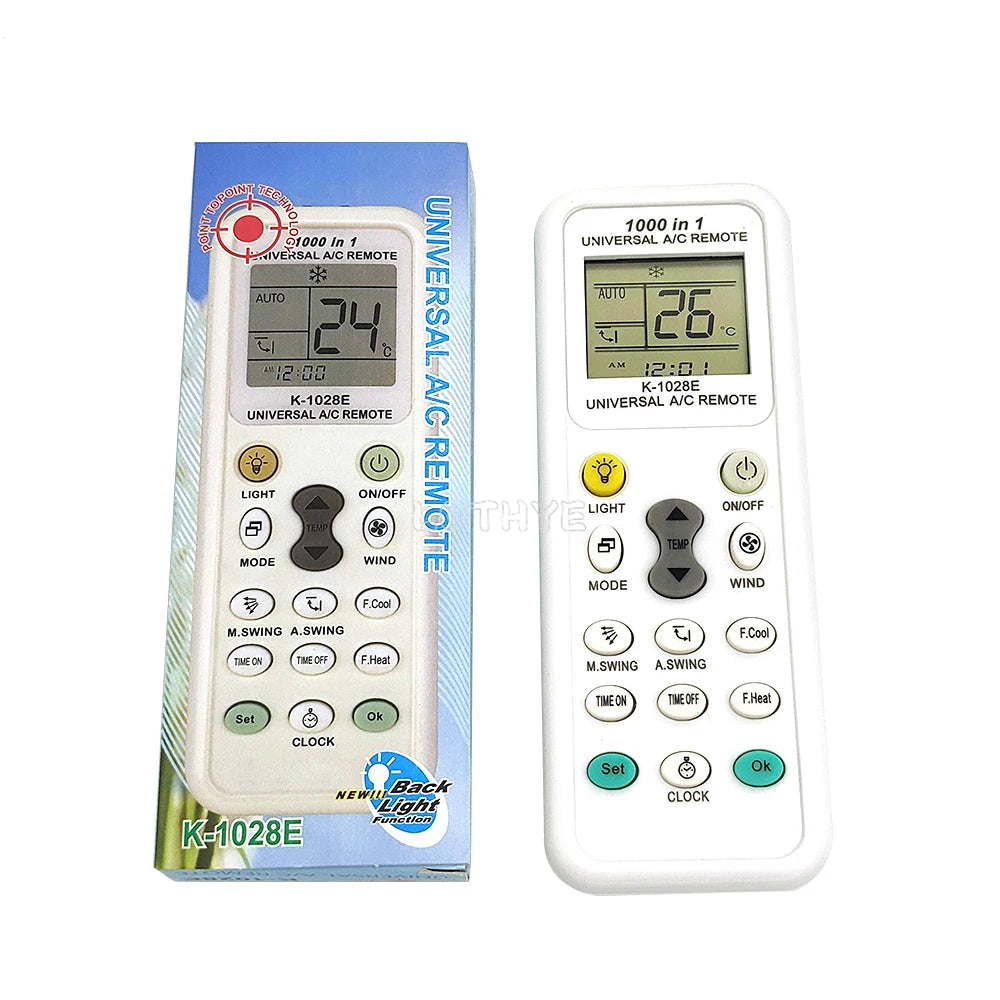 LOTHYE 1028E Universal AC Remote Control – LCD 1000-in-1 Universal AC Remote Axl