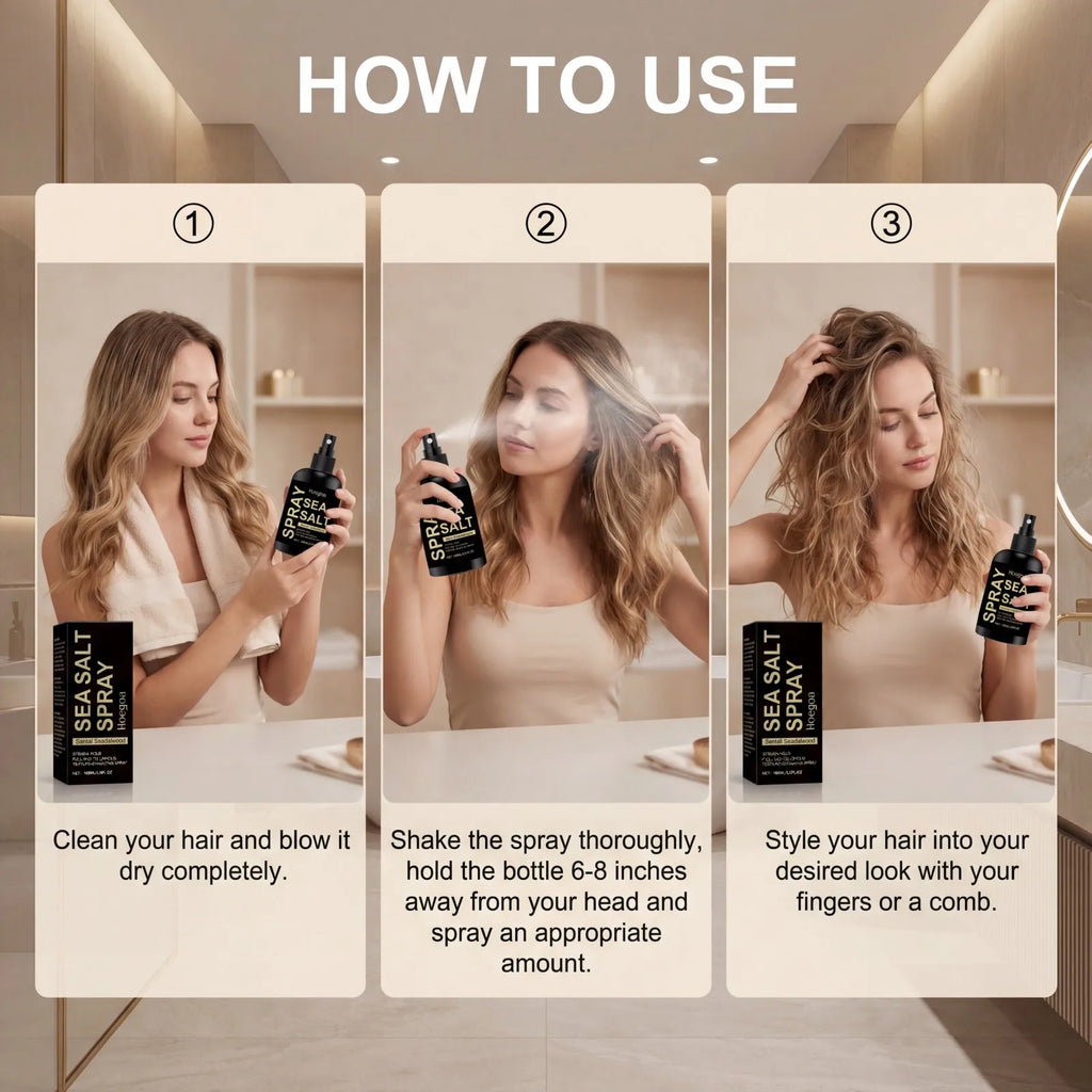 Sea Salt Texturizing Hair Spray – Beach Waves & Volume 100ml Texturizing Hair Spray Axl