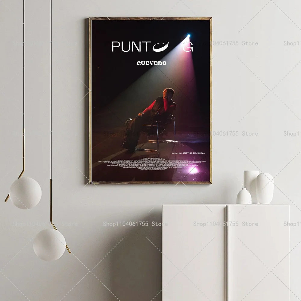 Quevedo Music Poster – Self-Adhesive Waterproof Wall Art Sticker Wall Art Poster Axl