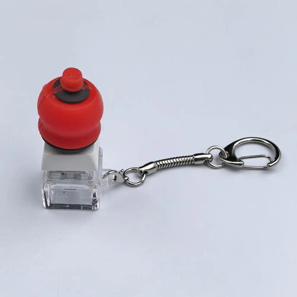 Cute Food Fidget Keychain – Silicone Squeeze Clicker Toy Fidget Keychain Toy Axl