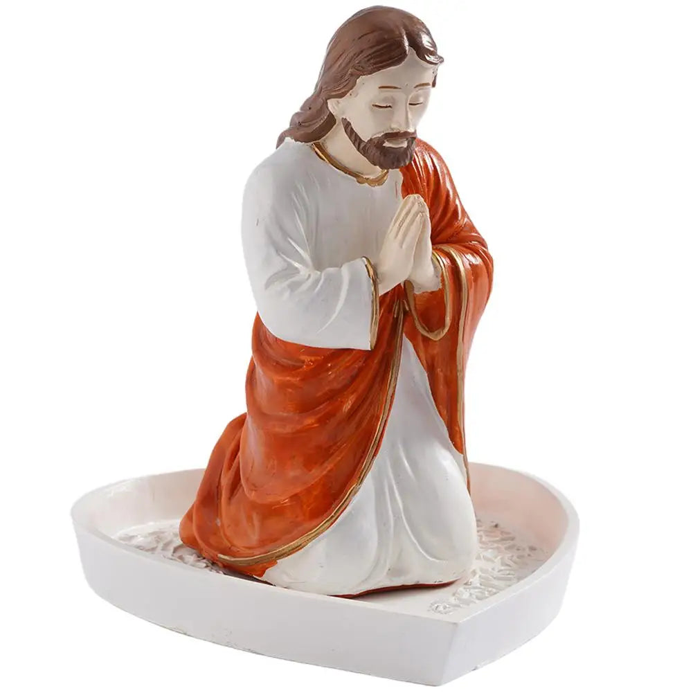 Virgin Mary Rosary Holder Resin Statue | Desktop Prayer Ornament Religious Resin Statue Axl S Jesus