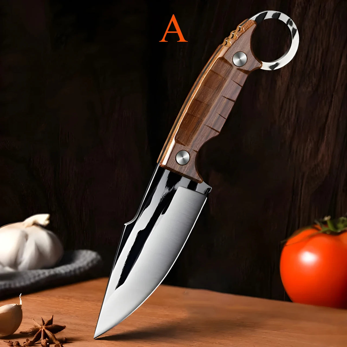 Stainless Steel Kitchen Knife Set – Cleaver, Boning & Fruit Kitchen Knife Set Axl Kitchen Knife-A