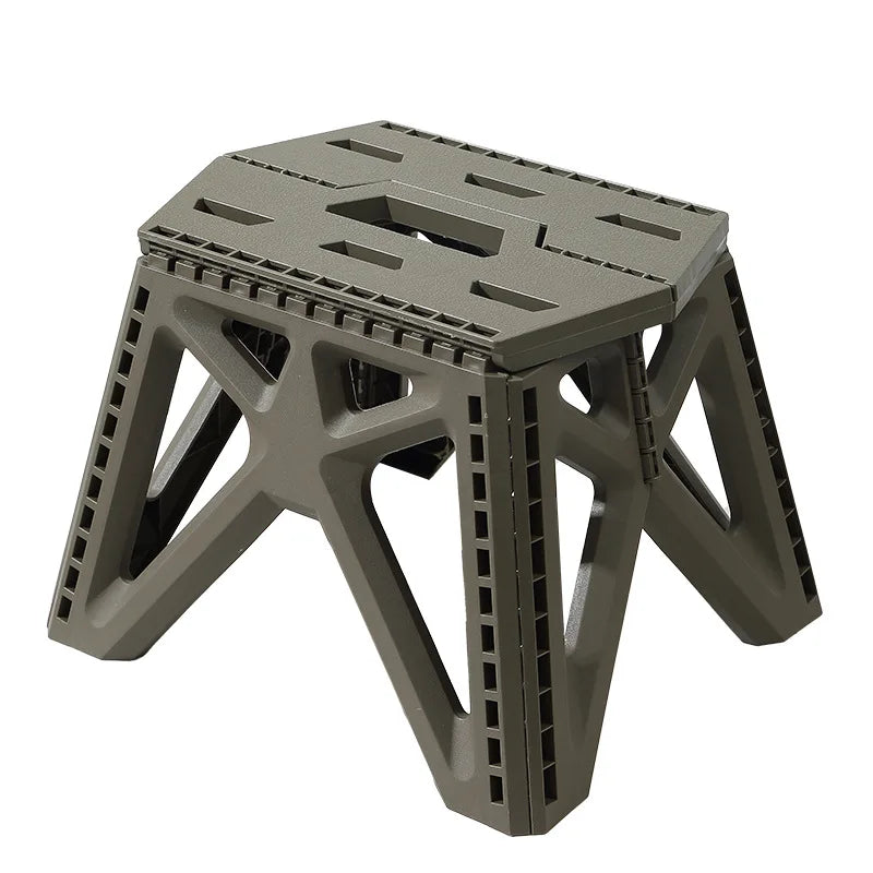 Portable Folding Stool Chair – Camping, Hiking, Fishing & BBQ Folding Camping Stool Axl grey