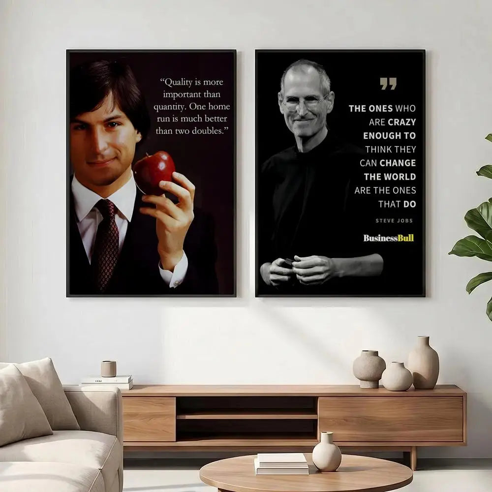 Steve Jobs Quote Poster – HD Waterproof Sticky Wall Art Decor Wall Art Poster Axl