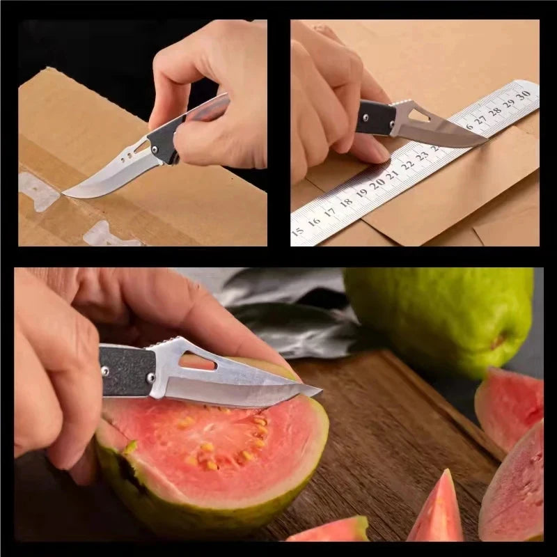 Stainless Steel Pocket Knife Set – EDC Camping & Fruit Knife Camping Pocket Knife Axl