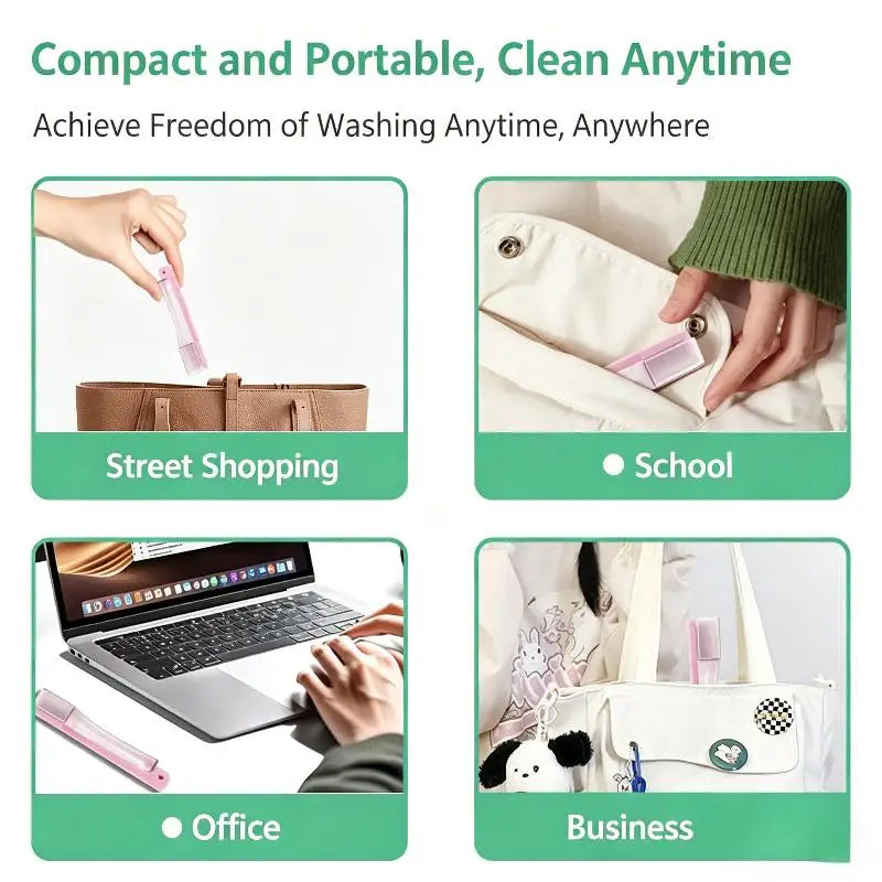 Portable Folding Travel Toothbrush – Soft Bristles, Compact Travel Toothbrush Axl
