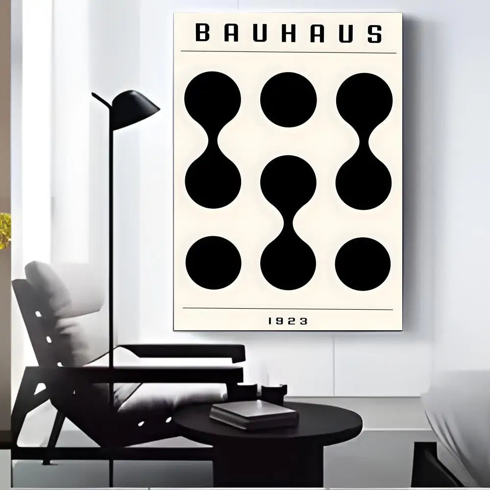 Black & White Abstract Canvas Wall Art | Modern HD Print Poster