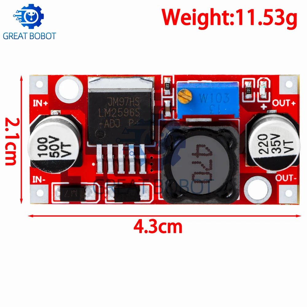 LM2596 DC-DC Buck Converter 3A Adjustable Step-Down Module Buck Converter Module Axl