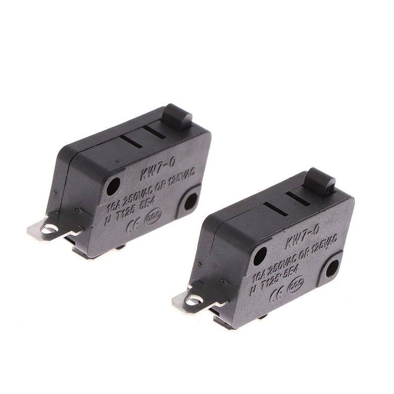 2PCS KW7-0-A Micro Limit Switch 16A AC250V – Auto Reset Micro Limit Switch Axl