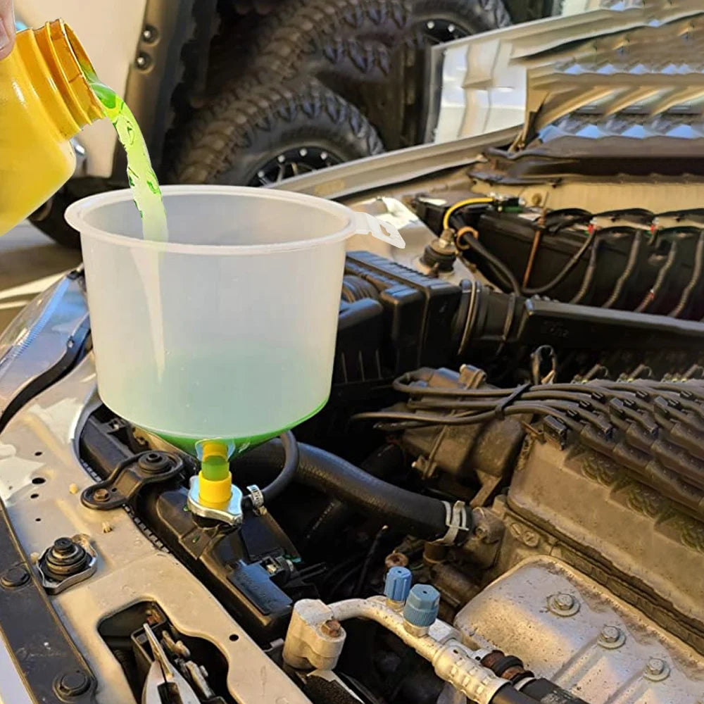 15-Piece Spill-Proof Car Fluid Filling Funnel Kit | Universal Automotive Funnel Kit Axl