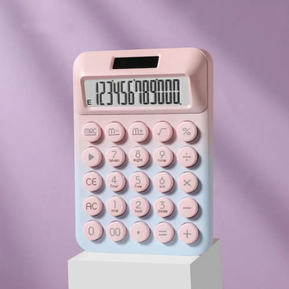 Solar Desktop Calculator – 12-Digit Candy Color Finance Tool Desktop Calculator Axl