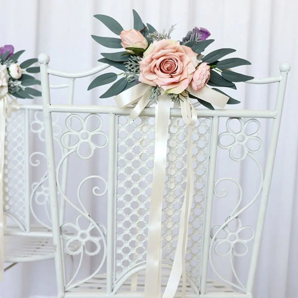 Wedding Car Floral Bow Decoration – Bridal Door & Mirror Decor Wedding Car Decoration Axl
