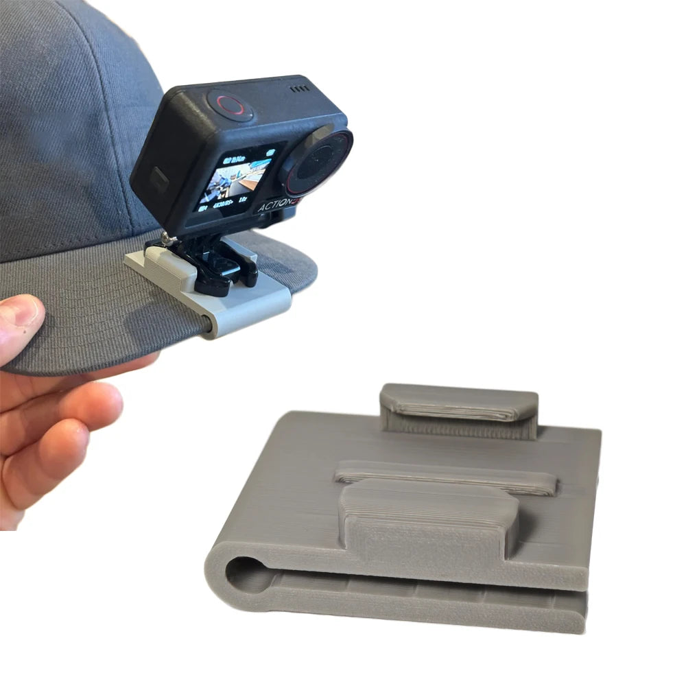 Baseball Cap Clip Mount for DJI Action 5 Pro / 4 / 3 | POV Action Camera Mount Axl