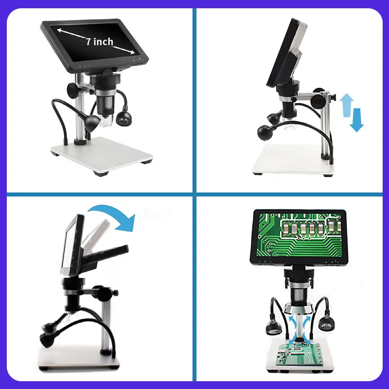 7-Inch HD Digital Microscope 500X – PC Compatible & Measurement Digital Microscope Axl DM9