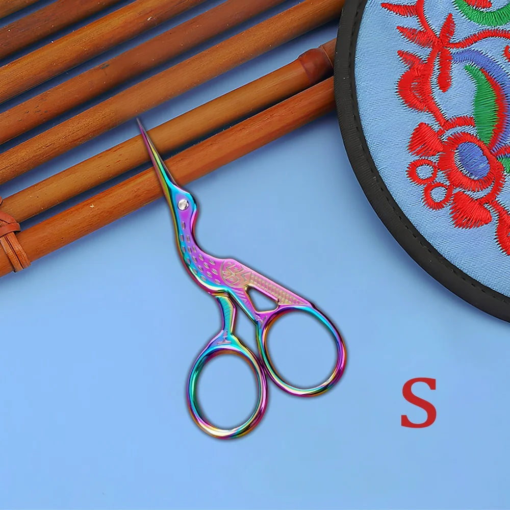 Retro Vintage Embroidery Scissors – Stainless Steel Craft Tool Embroidery Scissors Axl Scissors-Color-S