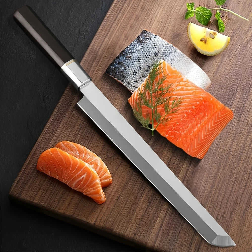 High Carbon Japanese Sashimi Knife – Sushi & Salmon Slicer Japanese Kitchen Knife Axl Sashimi Knife