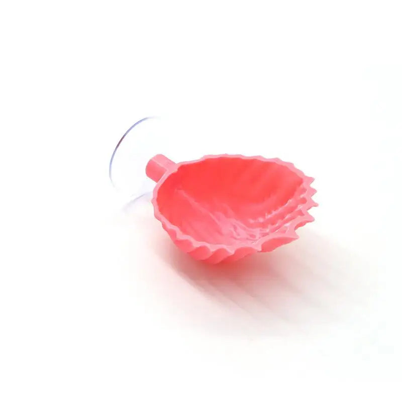 Shell-Shaped Betta Feeding Dish with Suction Cup | Fish Tank Aquarium Feeding Dish Axl L