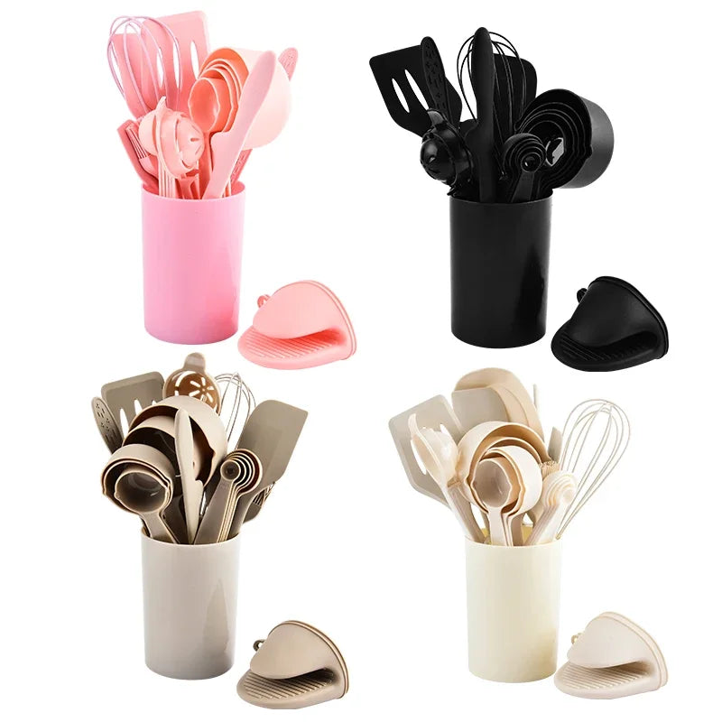 21-Piece Silicone Kitchen Baking & Cooking Tool Set Silicone Kitchen Set Axl