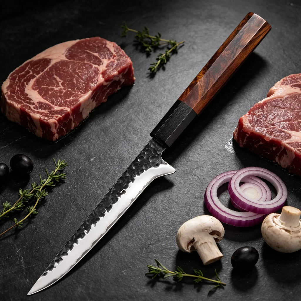 Hand Forged Hammered Japanese Boning Knife – Stainless Steel Japanese Boning Knife Axl Boning Knife
