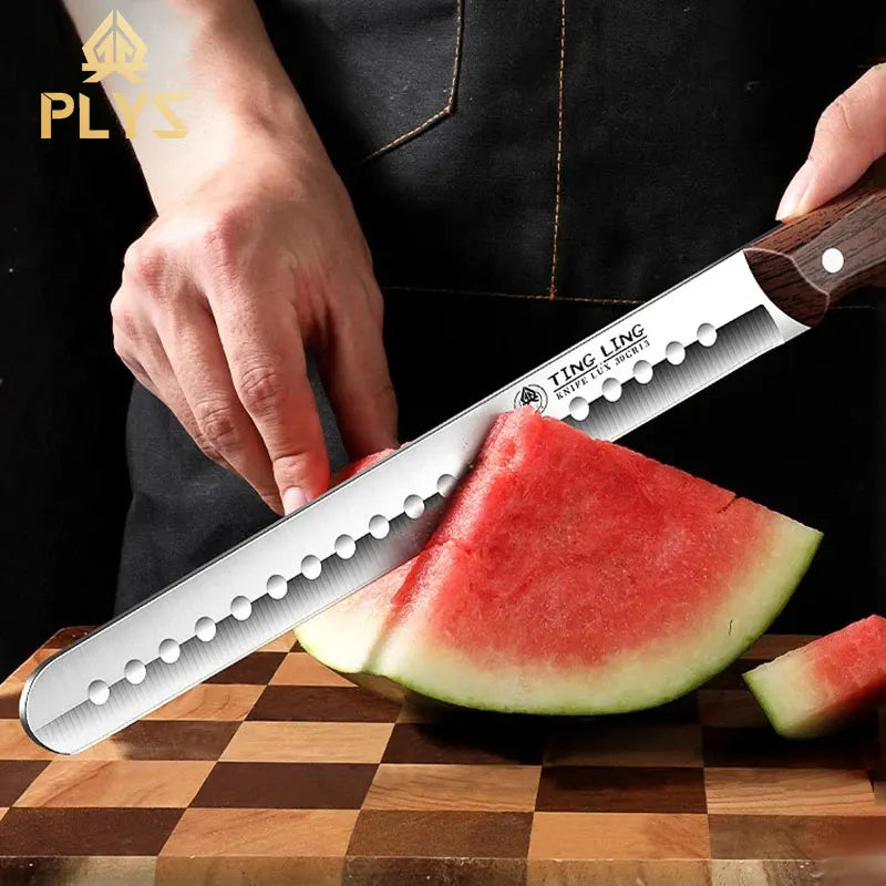 PLYS Stainless Steel Watermelon Slicer & Fruit Knife Fruit Slicing Knife Axl