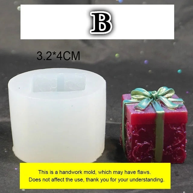 Christmas Gift Box Silicone Resin Mold – Epoxy & Jewelry Molds Silicone Resin Mold Axl B