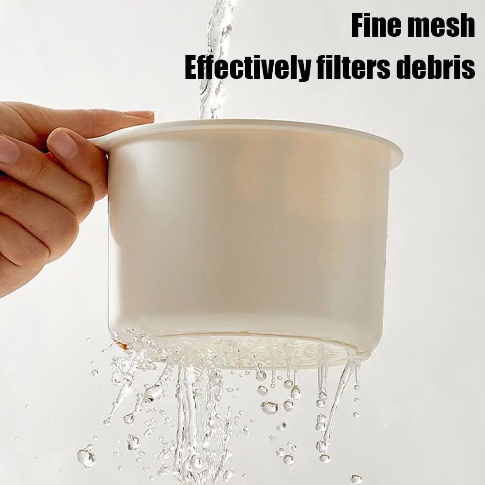 KITPIPI Hanging Sink Strainer Basket – Push-Down Drain Filter Sink Strainer Basket Axl