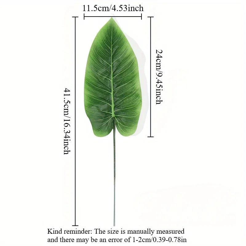 Realistic Artificial Banana Leaf Palm Branches | Fabric Decor Artificial Leaf Branches Axl