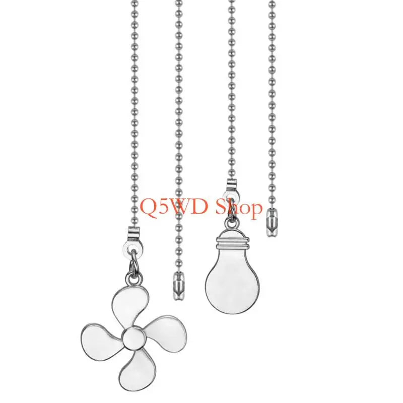 Steel Ceiling Fan Pull Chain Extender – 35cm Easy Install Fan Chain Extender Axl Silver China Mainland