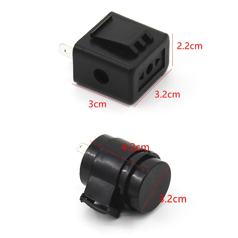 2-Pin Flasher Relay 12V 48V 60V – Buzzer Blinker Turn Signal Flasher Relay Axl