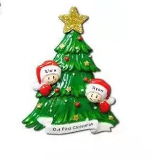 Reindeer Family Christmas Tree Ornament Pendant | 2–6 People