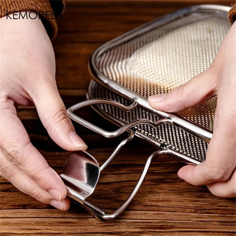 Stainless Steel Sandwich Grill Basket – Non-Stick Toaster Pan Sandwich Grill Basket Axl