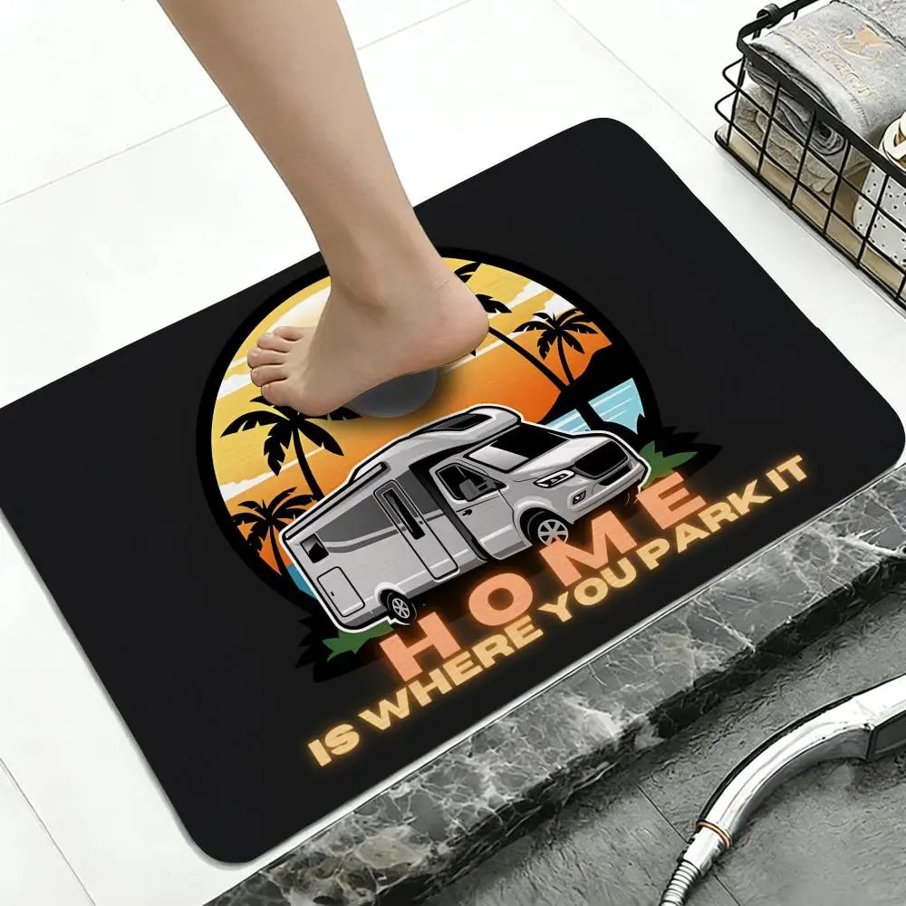 Diatomite Bath Mat – Quick Dry, Non-Slip, Multi-Use Floor Mat Bath Mat Axl