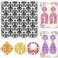 Scottish Thistle Polymer Clay Texture Sheet | Floral Stamp Pad Clay Texture Stamp Axl AECH04-19545