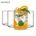 KEMORELA Borosilicate Drinking Glasses Set – BPA Free, 4 or 6 Pc Drinking Glasses Set Axl 4PCS 440ML 401-600ml