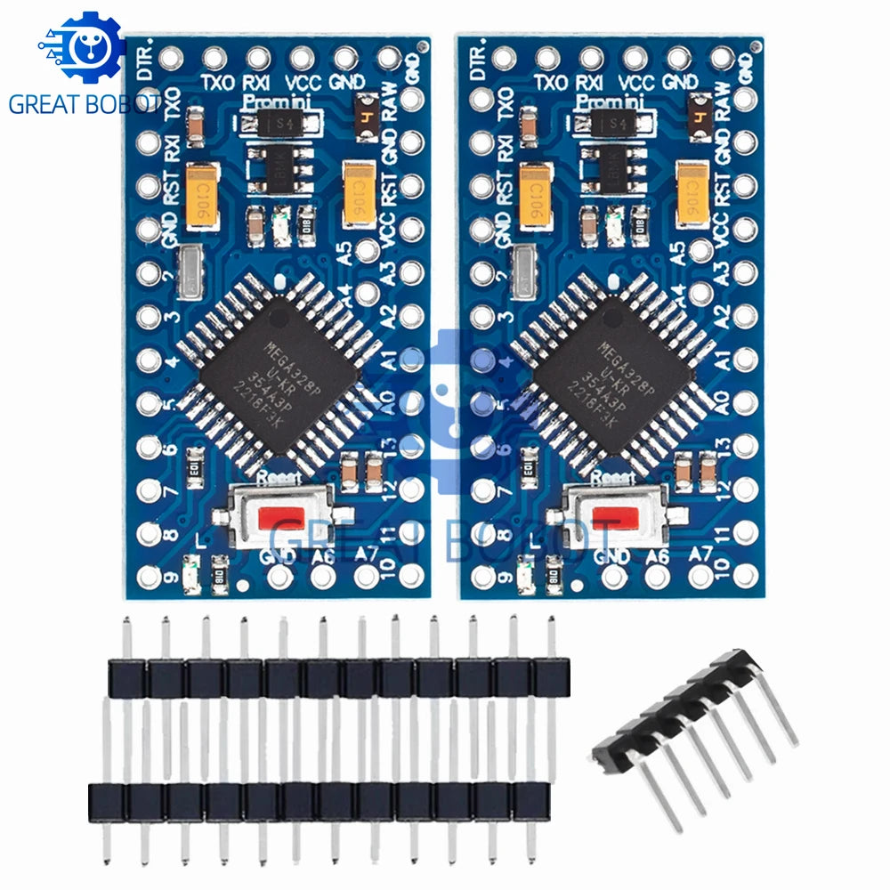 Pro Mini ATMEGA328P 5V/16MHz & 3.3V/8MHz Arduino Board Microcontroller Board Axl