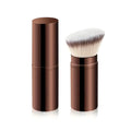 Retractable Makeup Brush – Foundation, Powder & Blush Travel Makeup Brush Set Axl A Brown