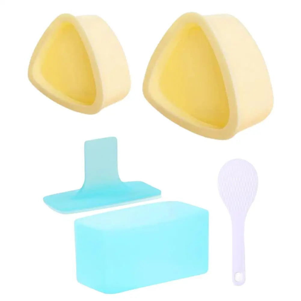 Triangle Rice Ball Mold Set – DIY Onigiri & Sushi Press Tool Sushi Rice Mold Axl B