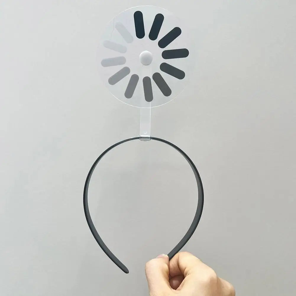 Loading Symbol Rotating Headband – Funny Geek Hair Hoop Novelty Headband Axl